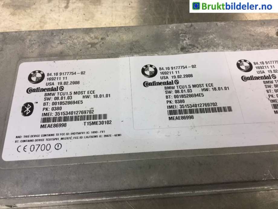 Styreenhet diverse til BMW X5 2007-2013 (E70) (E70) (BMW|8410 9 177 754|)
