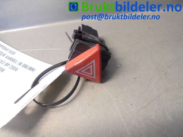 Bryter nødblink til Audi A3, 2003-2008 (Type II, Fase 1) (AUDI|8P0941509)