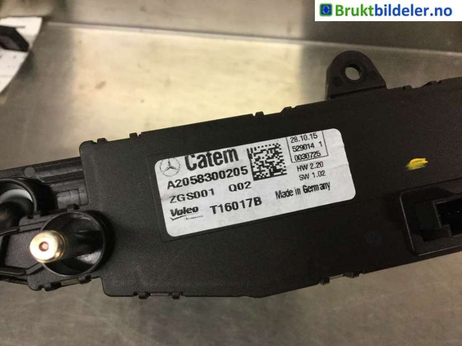Varmeapparat register til Mercedes GLC 2015-2022 (X253) (X253) (MERCEDES|A 205 830 02 05|)
