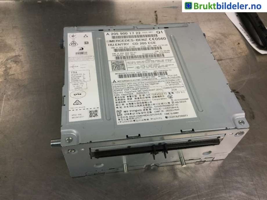 Bilstereo til Mercedes GLC, 2015-2022 (X253) (X253) (MERCEDES|A 205 900 17 22)