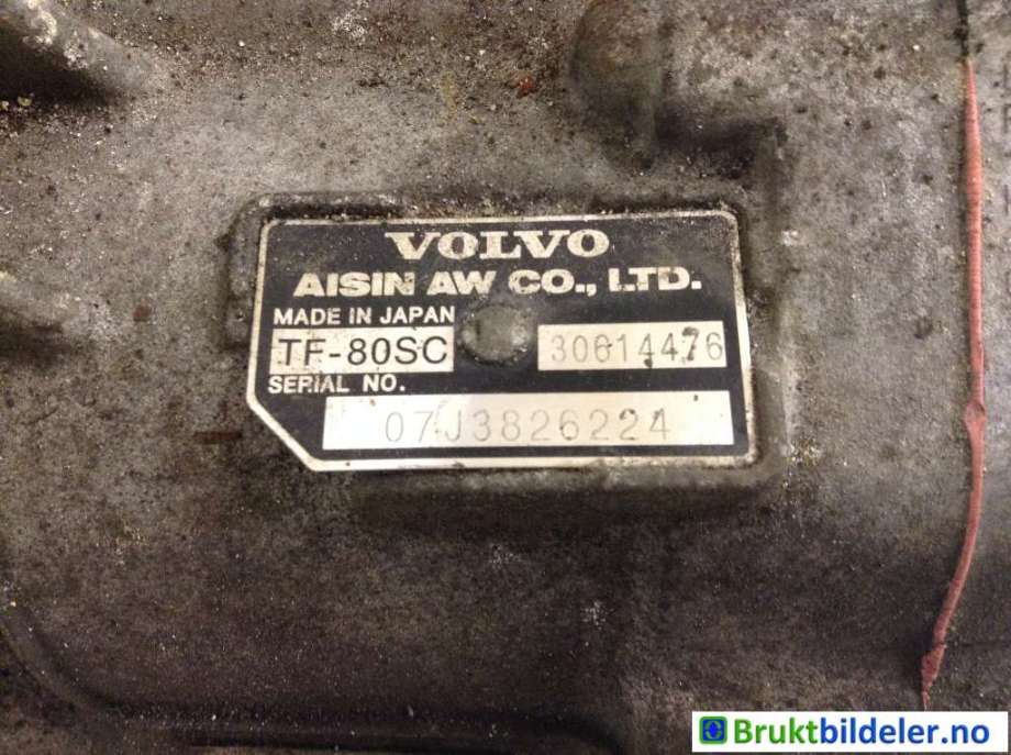 Girkasse automat til Volvo S80 2006-2013 (Type II, Fase 1)  (VOLVO|30614476|TF-80SC|07J3826224)