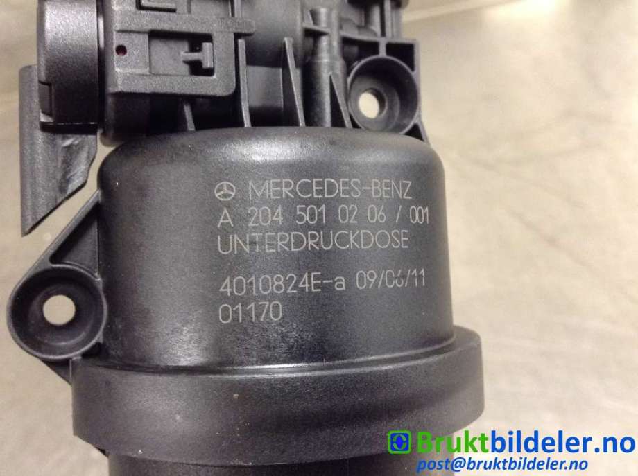Vakuumventil til Mercedes ML 2011-2015 (Fase 1) (W166) (W166) (A 204 501 02 06|)