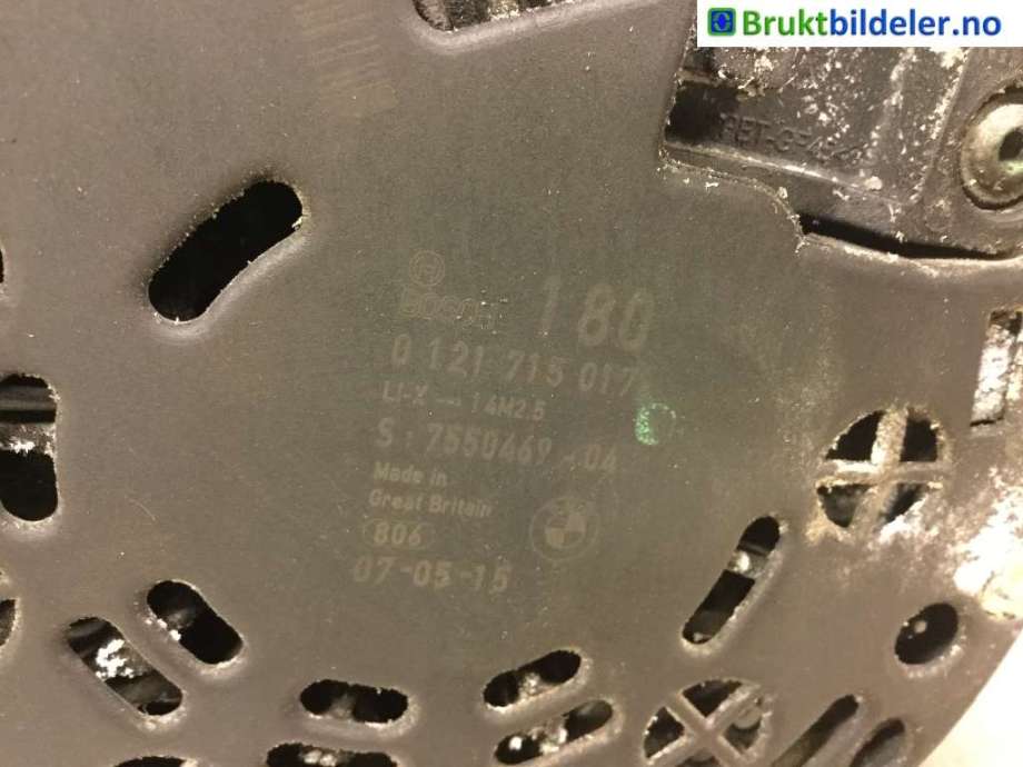 Dynamo til BMW 3-Serie 2005-2011 (E90/E91/E92/E93) (E90/E91/E92/E93) (BMW|12 31 7 550 469|0 121 715 017|)