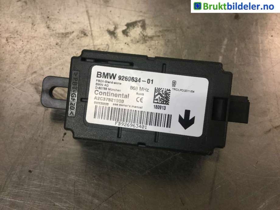 Styreenhet diverse til BMW 3-Serie, 2012-2018 (F30/F31/F34) (F30/F31/F34) (BMW|9 269 634)