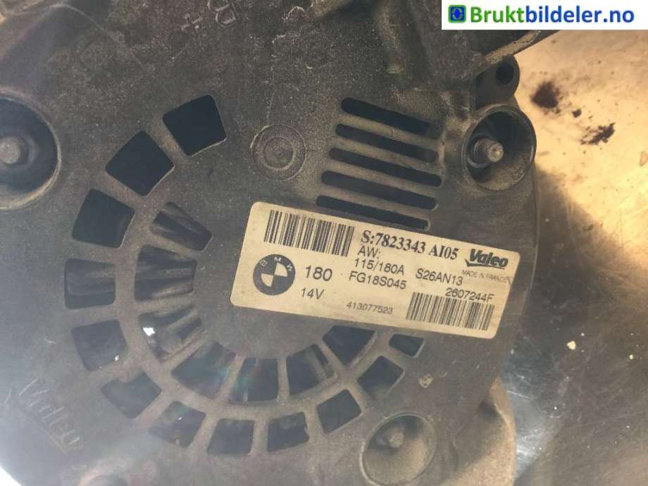 Dynamo til BMW 3-Serie 2012-2018 (F30/F31/F34) (F30/F31/F34) (BMW|12 31 7 823 343|2607244F|FG18S045)