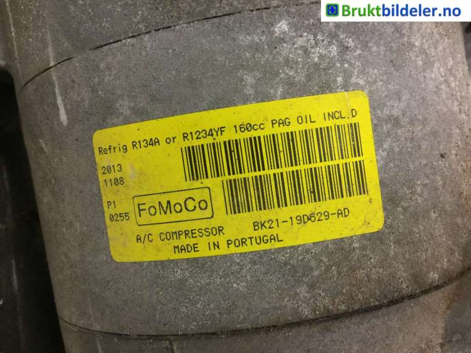 Aircondition kompressor til Ford Transit Custom 2013-2023 (Type I)  (FORD|BK21-19D629-AD|)