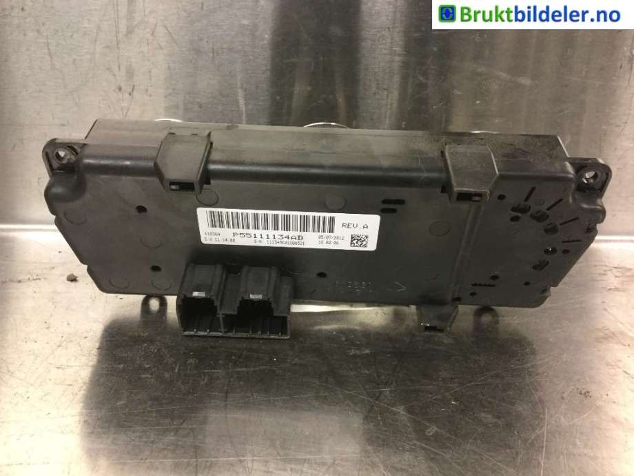 Varmeapparat betjening til Jeep Compass 2012-2016 (Type I, Fase 2)  (JEEP|P55111134AD|)
