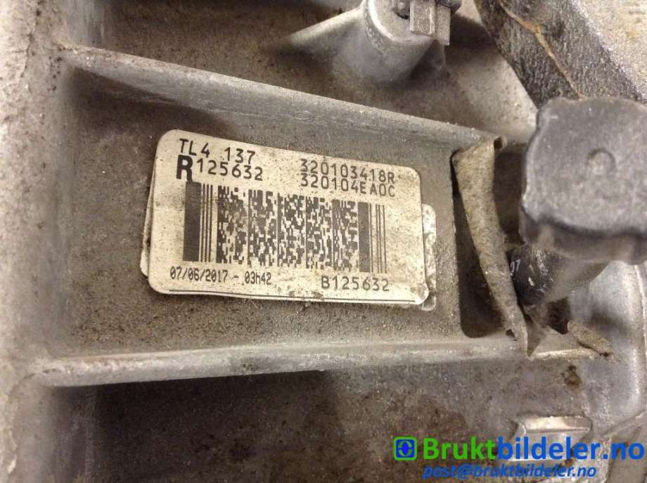 Girkasse manuell 6-trinn til Nissan Qashqai 2014-2021 (Type II)  (NISSAN|320104EA0C|TL4-137|320103418R)