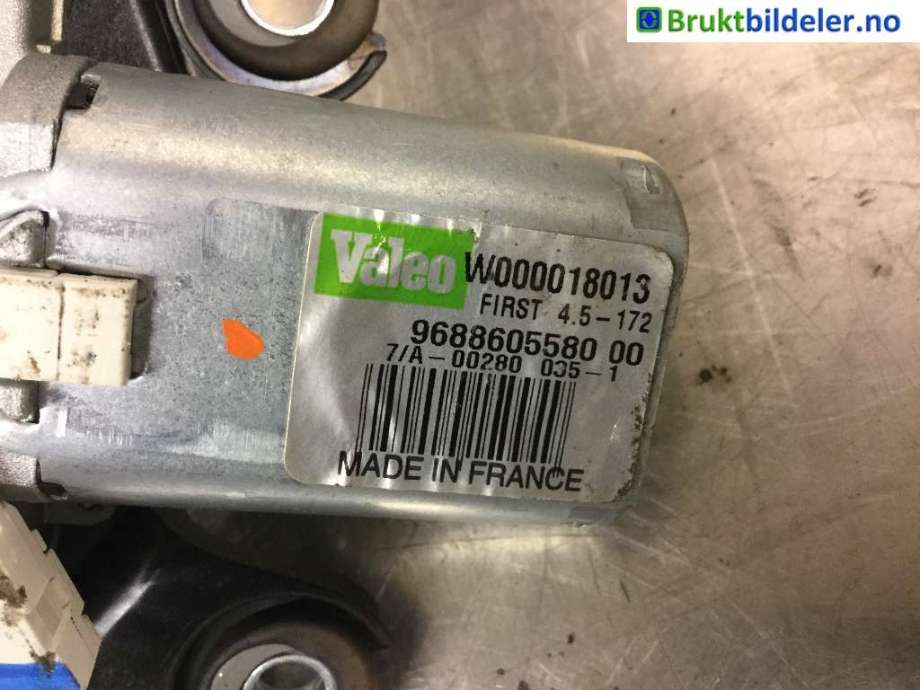 Viskermotor bakrute til Peugeot 508 2011-2014 (Type I, Fase 1)  (PEUGEOT|9688605580 00|W000018013|)