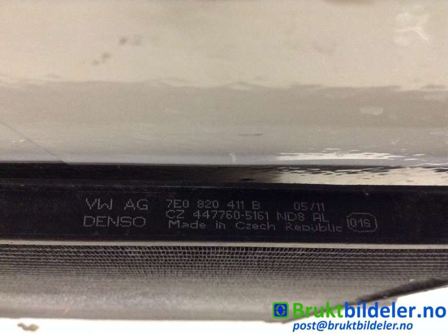 Aircondition radiator til VW Transporter / Caravelle 2009-2015 (Fase 2) (T5) (T5) (VOLKSWAGEN|7E0820411B|CZ 447760-5161|)