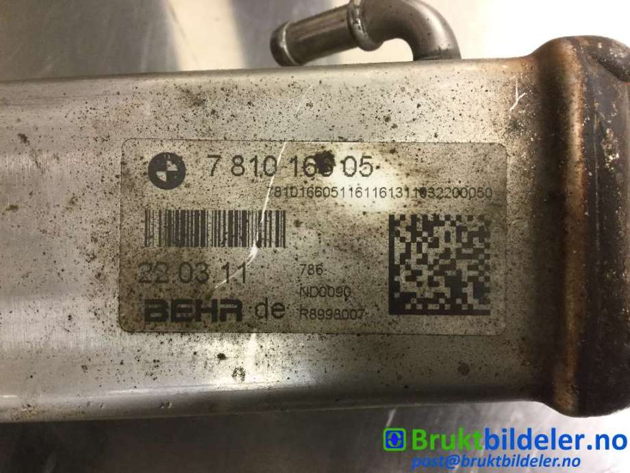 EGR-kjøler til BMW X1 2009-2015 (E84) (E84) (BMW|7 810 166 05|)