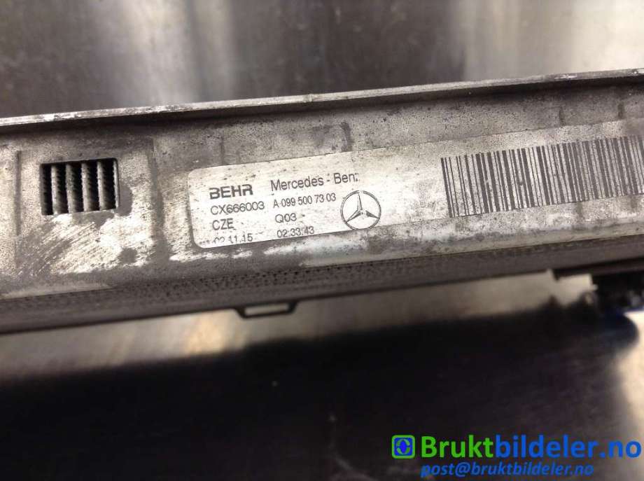 Radiator (automat gir) til Mercedes GLC 2015-2022 (X253) (X253) (MERCEDES|A 099 500 73 03|CX666003|)