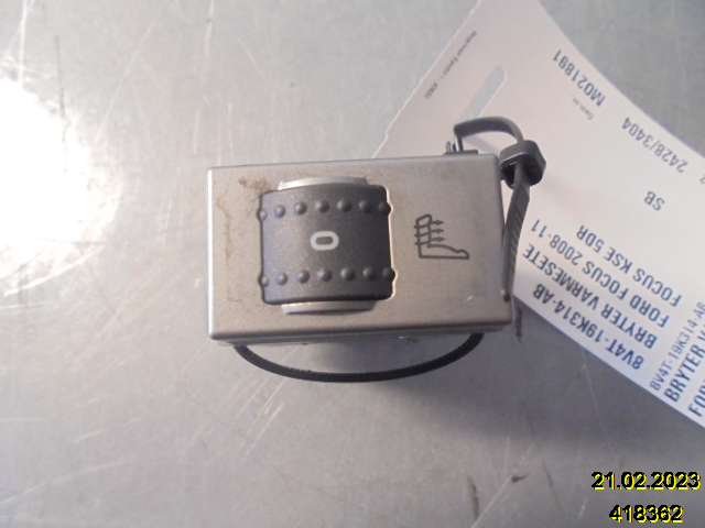 Bryter setevarme til Ford Focus, 2008-2010 (Type II, Fase 2)  (FORD|8V4T-19K314-AB)