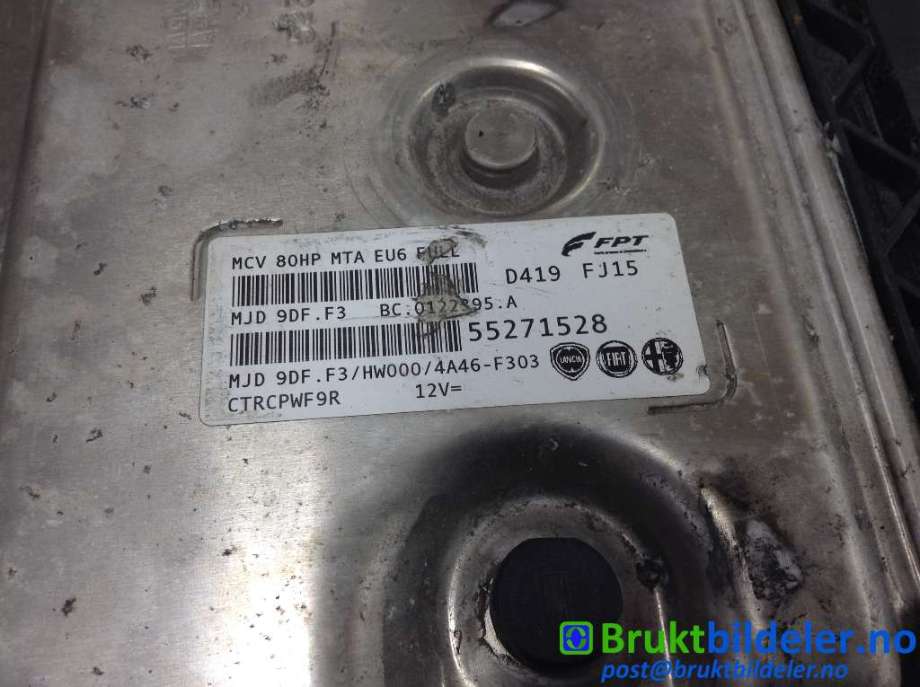 Styreenhet motor til Peugeot Bipper 2014-->>  (PEUGEOT||0122395 A|55271528)