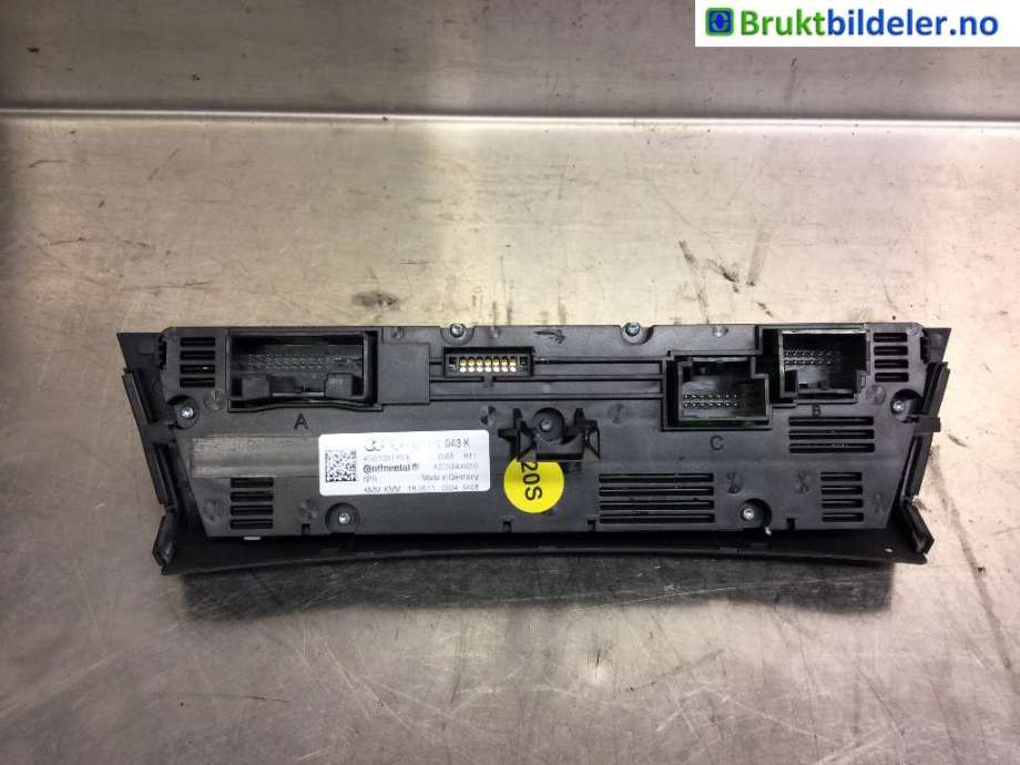 Varmeapparat betjening til Audi A6 2011-2014 (Type IV, Fase 1) (C7) (C7) (AUDI|4G0 820 043 K|)