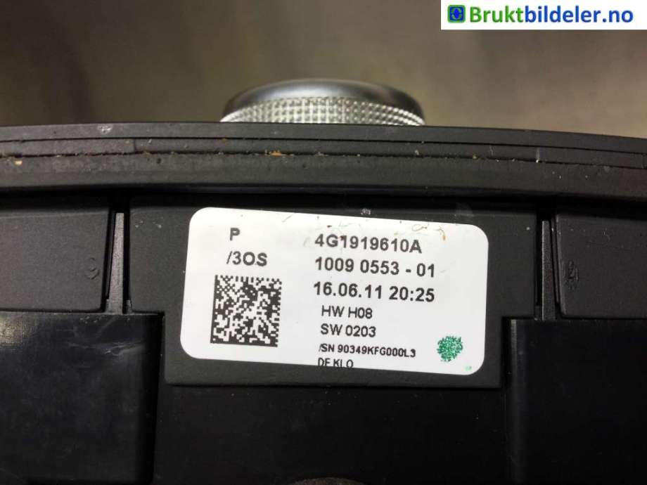 Diverse deler til Audi A6 2011-2014 (Type IV, Fase 1) (C7) (C7) (AUDI|4G1 919 610 A|)