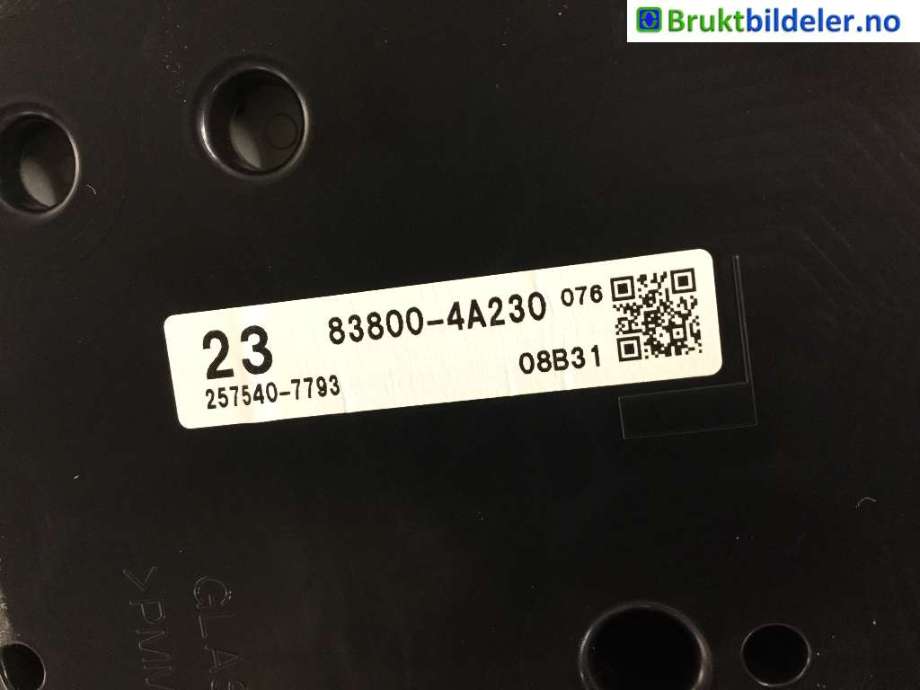 Instrumentpanel til Toyota RAV4 2016-2019 (Type IV, Fase 2)  (TOYOTA|83800-4A230|257540-7793|)