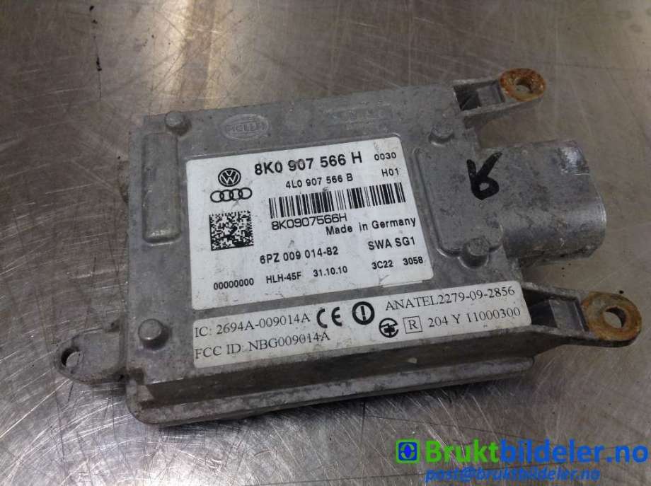 Sensor radar til Audi A4 2007-2014 (Type IV) (B8) (B8) (AUDI|8K0 907 566 H|6PZ 009 014-82|4L0 907 566 B)