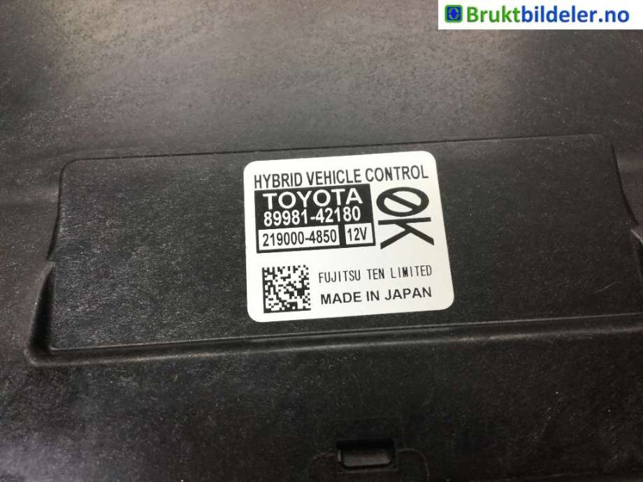 Styreenhet diverse til Toyota RAV4 2016-2019 (Type IV, Fase 2)  (TOYOTA|89981-42180|219000-4850|)