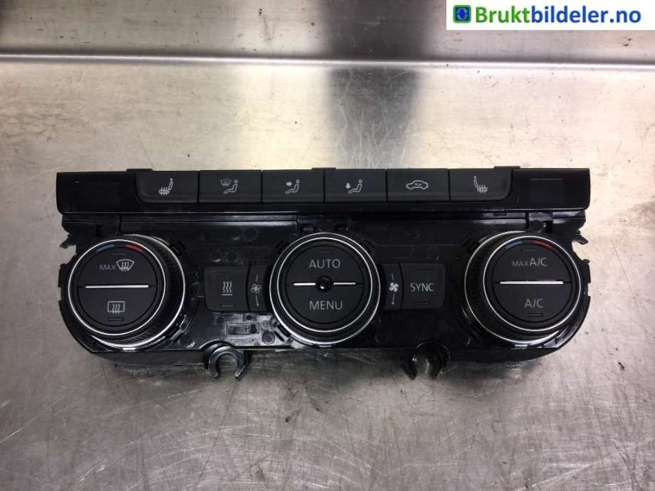 Varmeapparat betjening til VW Passat, 2015-2019 (Fase 1) (B8) (B8) (VOLKSWAGEN|5GE 907 044 BE)