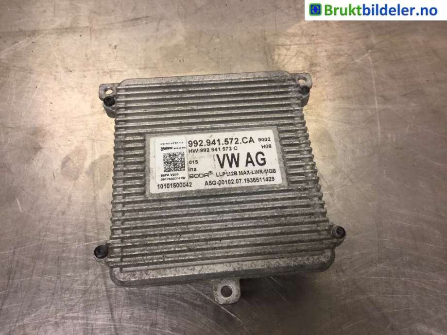 Styreenhet xenon/ballast til VW Passat, 2015-2019 (Fase 1) (B8) (B8) (VOLKSWAGEN|992 941 572 CA)
