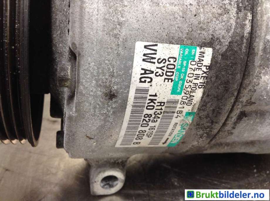 Aircondition kompressor til Škoda Superb 2008-2015 (Type II)  (SKODA|1K0 820 808 B|070359081B4|)