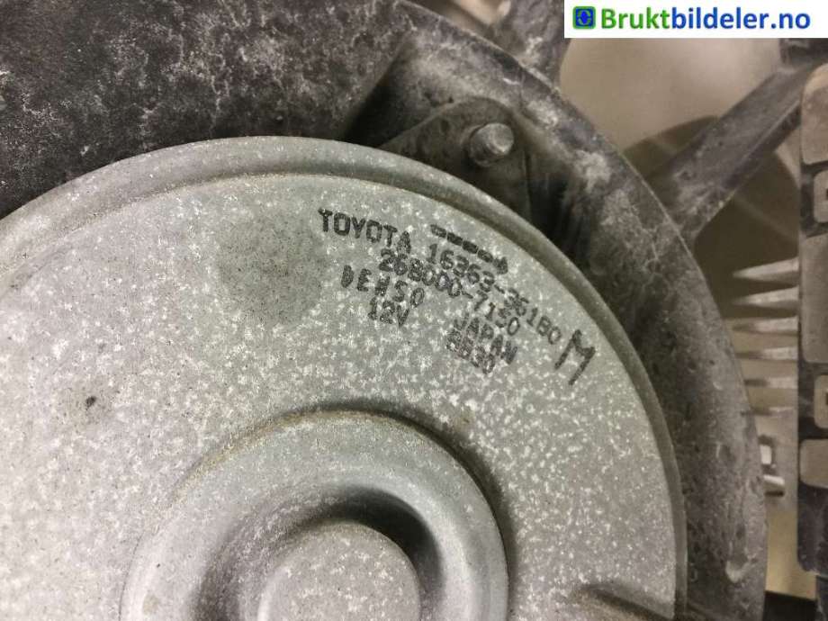Kjølevifte til Toyota RAV4 2016-2019 (Type IV, Fase 2)  (TOYOTA|16363-36180|)