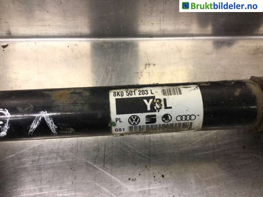 Drivaksel venstre bak til Audi A4 2007-2014 (Type IV) (B8) (B8) (AUDI|8K0 501 203 L|)