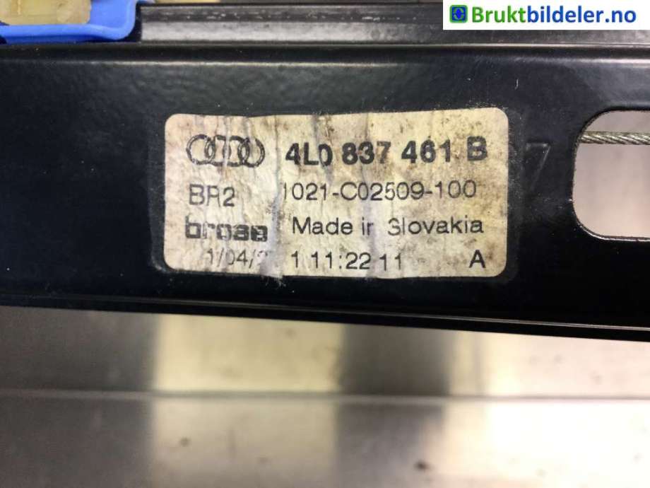 Ruteheis til Audi Q7 2006-2010 (Type I, Fase 1)  (AUDI|4L0 837 461 B|)