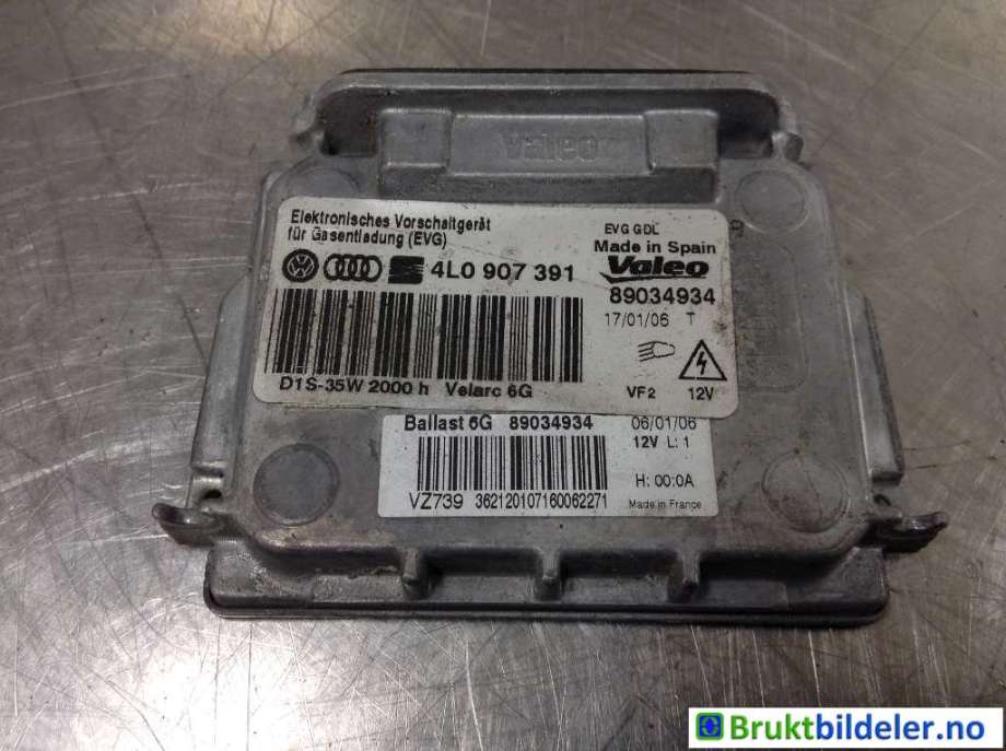 Styreenhet xenon/ballast til Audi Q7 2006-2010 (Type I, Fase 1)  (AUDI|4L0 907 391|89034934|)