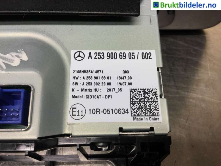 Instrument kjørecomputer til Mercedes GLC 2015-2022 (X253) (X253) (MERCEDES|A 253 900 69 05|)
