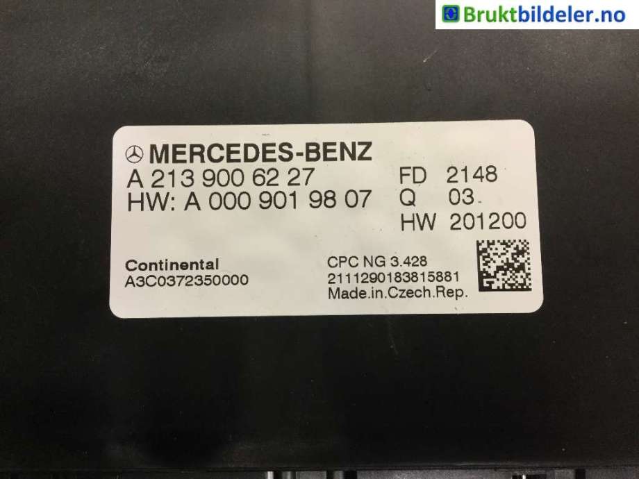 Styreenhet diverse til Mercedes GLC 2015-2022 (X253) (X253) (MERCEDES|A 213 900 62 27|)