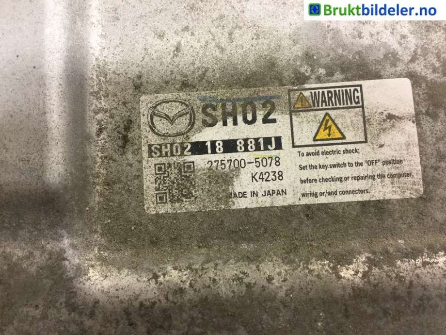 Styreenhet motor til Mazda CX-5, 2012-2017 (Type I)  (MAZDA|SH02-18-881J)