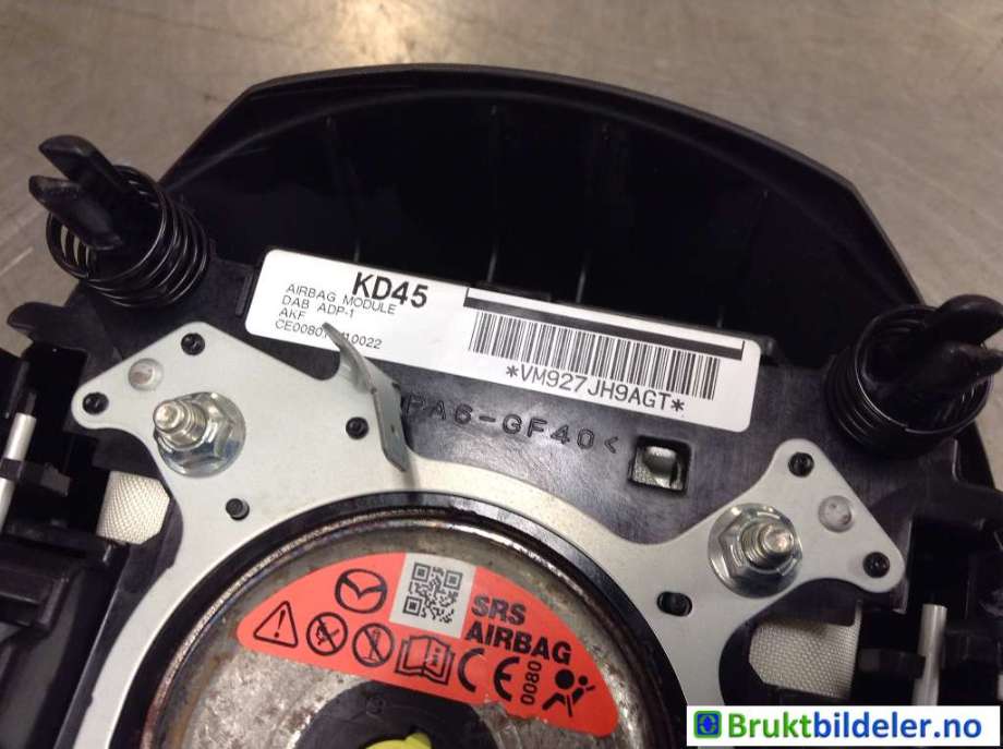 Airbag rattpute til Mazda CX-5 2012-2017 (Type I) (MAZDA|KD45-57-K00B 02|VM927JH9AGT|)