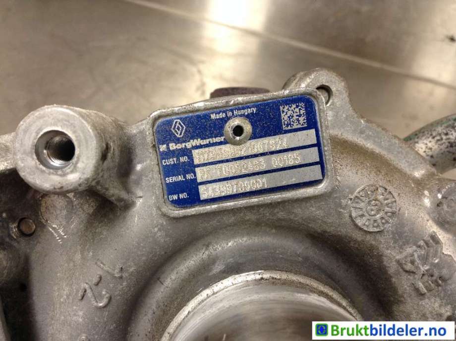 Turbo til Nissan Qashqai 2014-2021 (Type II) (NISSAN|54389700001|)