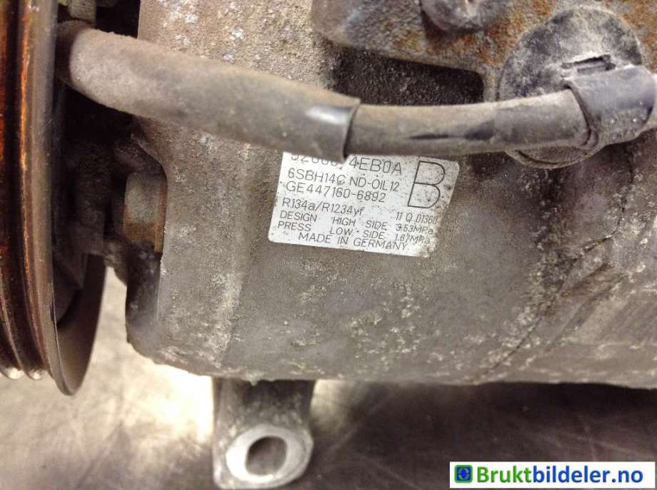Aircondition kompressor til Nissan Qashqai 2014-2021 (Type II)  (NISSAN|92600-4EB0A|GE447160-6892|)