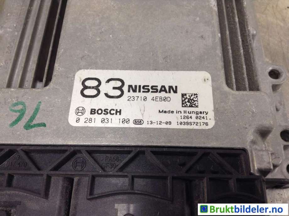 Styreenhet motor til Nissan Qashqai 2014-2021 (Type II)  (NISSAN|23710-4EB0D|0 281 031 100|)