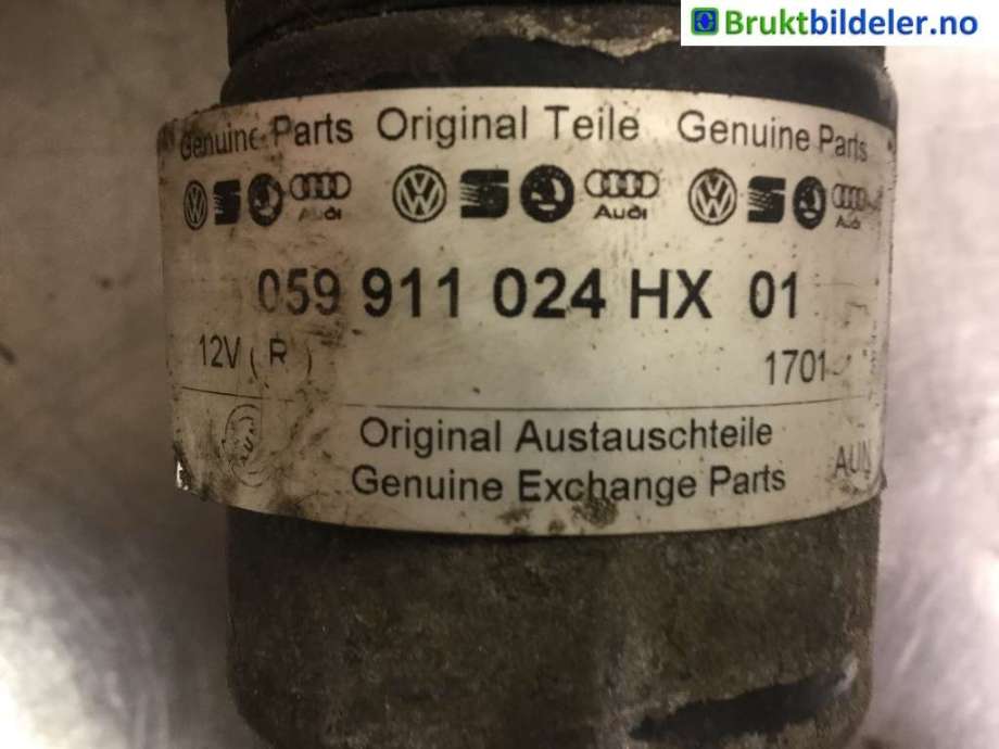 Starter diesel til Audi Q7, 2006-2010 (Type I, Fase 1)  (AUDI|059 911 024 HX 01)