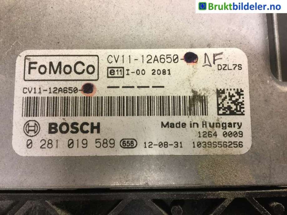 Styreenhet motor til Ford B-Max, 2012-2017  (FORD|CV11-12A650-DF)