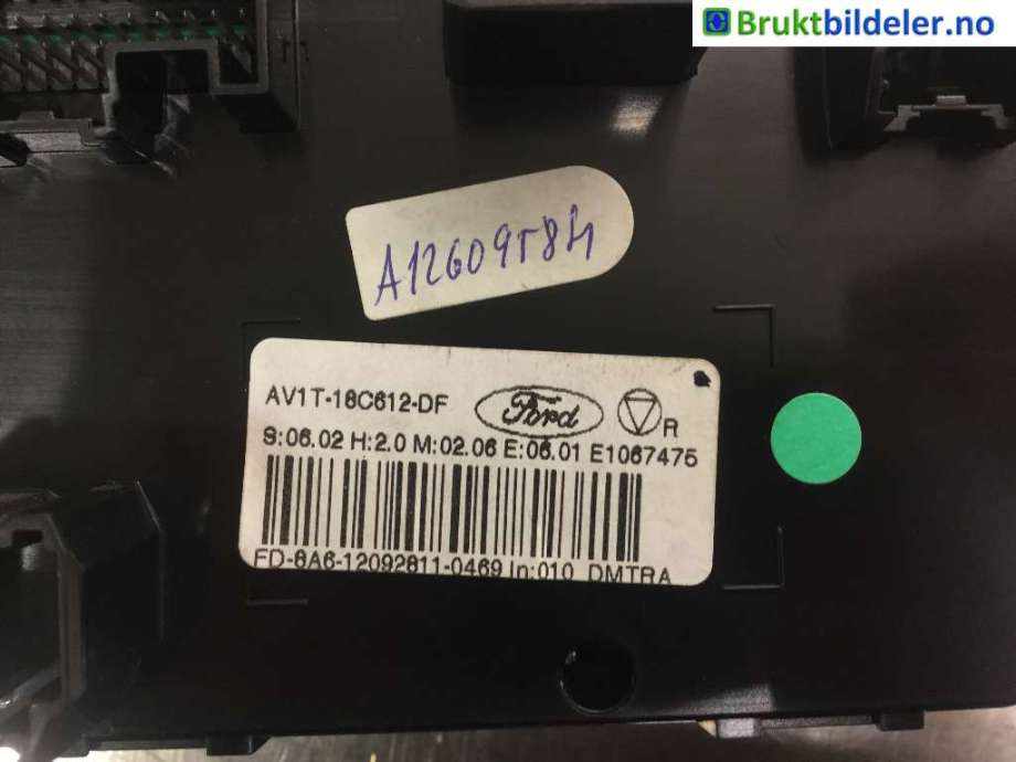 Varmeapparat betjening til Ford B-Max 2012-2017  (FORD|AV1T-18C612-DF|)