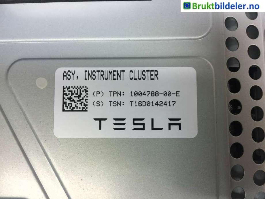 Instrumentpanel til Tesla Model S 2016-2021 (Fase 2) (TESLA|1004788-00-E|)