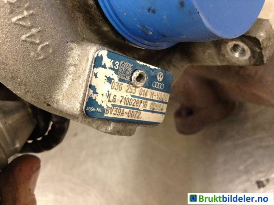 Turbo til Škoda Superb 2008-2015 (Type II) (SKODA|038 253 014 M|BV39A-0072|)