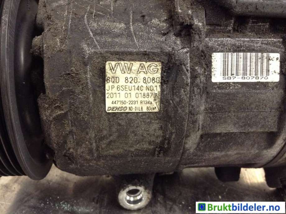 Aircondition kompressor til Škoda Fabia 2010-2014 (Type II, Fase 2)  (SKODA|6Q0 820 808 G|447150-2231|)