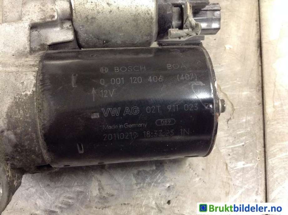 Starter til Škoda Fabia 2010-2014 (Type II, Fase 2)  (SKODA|02T 911 023 P|0 001 120 406|)