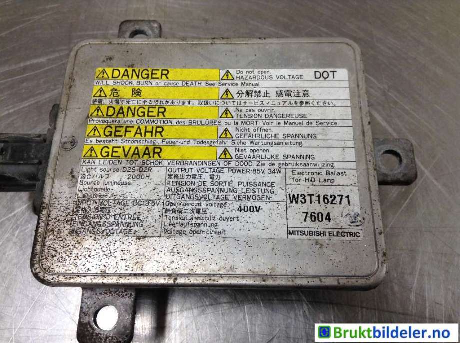 Styreenhet xenon/ballast til Mitsubishi Outlander 2007-2010 (Type II, Fase 1) (MITSUBISHI|W3T162717604|)