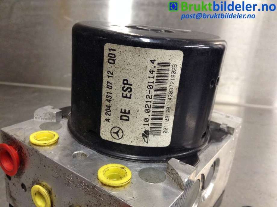 ABS sentral til Mercedes C-Klasse 2007-2011 (Fase 1) (W204) (W204) (MERCEDES|A 204 545 54 32|10.0212-0114.4|A 204 431 07 12)