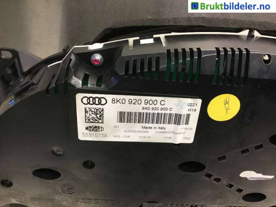 Instrumentpanel til Audi A4 2007-2014 (Type IV) (B8) (B8) (AUDI|8K0 920 900 C|)