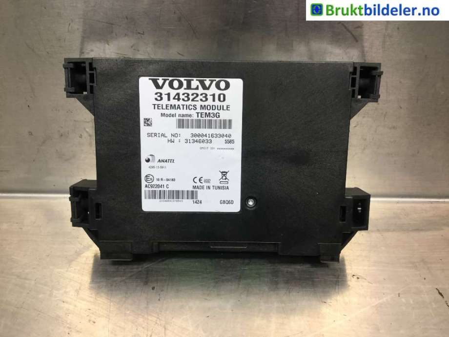 Styreenhet diverse til Volvo V70, 2014-2016 (Type III, Fase 2)  (VOLVO|31432310)