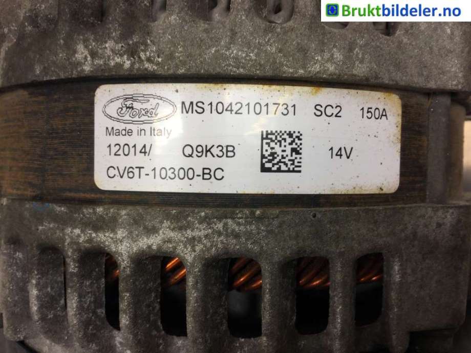 Dynamo til Ford Fiesta 2013-2017 (Type VI, Fase 2)  (FORD|CV6T-10300-BC|MS1042101731|Q9K3B)