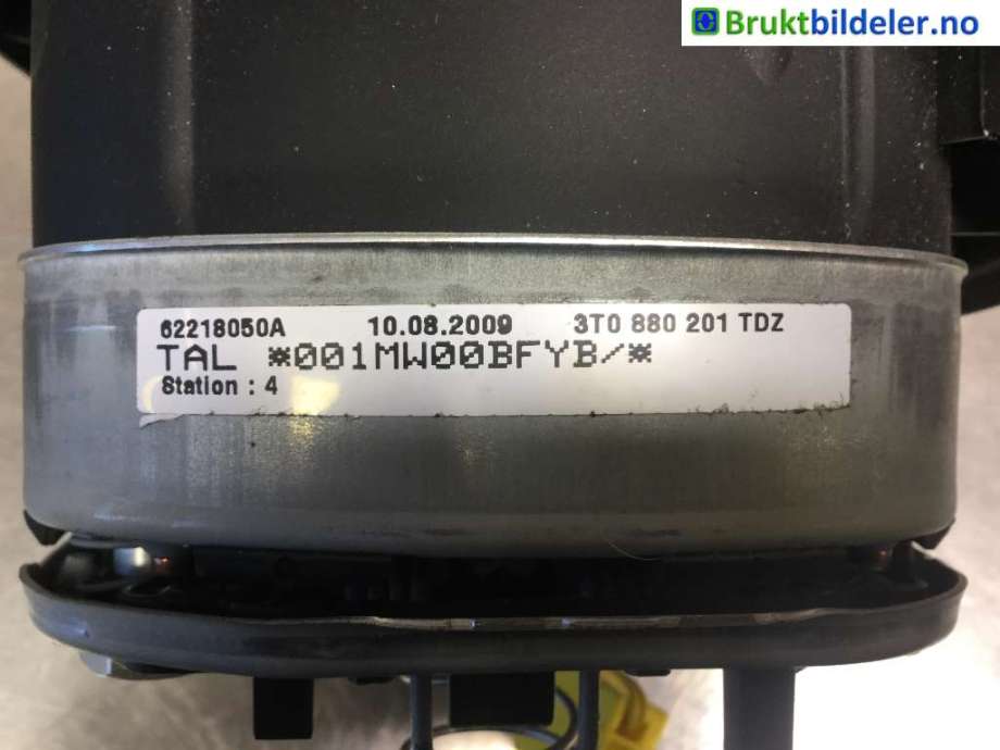 Airbag rattpute til Škoda Superb 2008-2015 (Type II) (SKODA|3T0 880 201 B|62218050A|)